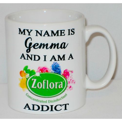 PERSONALISED Zoflora Mug Any Name Funny Camping Cleaning Cleaner Gift Hinch Cup