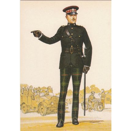 Orderly Officer The Royal Scots 1937 Uniform Postcard (U13172)