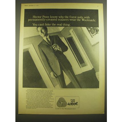 1967 Woolmark Hector Powe Two-Piece Suit Advertisement - Hector Powe know why