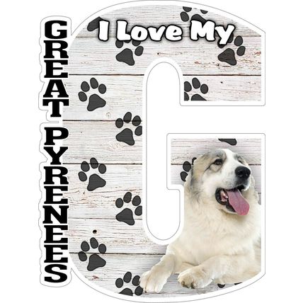 I Love My Great Pyrenees Fridge Magnet