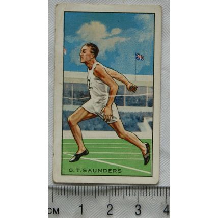 1934 Gallaher's Park Drive Champions No. 33 G. T. Saunders, athletics