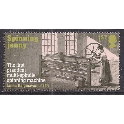 GB 2021 QE2 1st Industrial Revolution Spinning Jenny Umm ( M1050 )