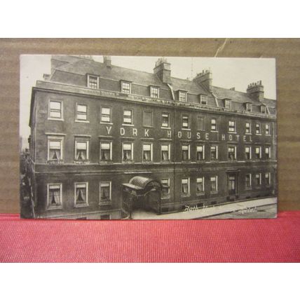 YORK HOUSE HOTEL, BATH. SOMERSET. used antique postcard by F. Frith 1907 pm /