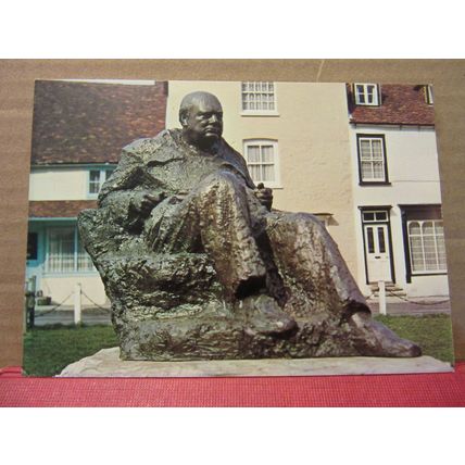 SIR WINSTON CHURCHILL MEMORIAL, WESTERHAM, KENT unused postcard =