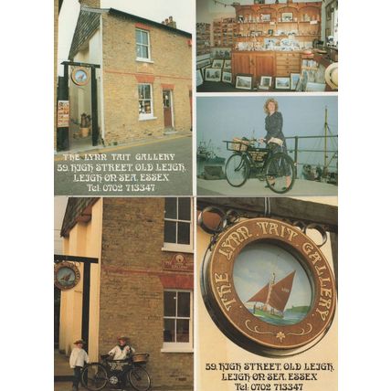 Bicycles at Lynn Tate Gallery Bikes Leigh On Sea Essex 2x Postcard s