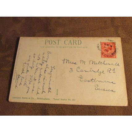 1930 fr Postcard - St Michael's Church, Teignmouth - Devon