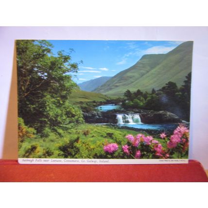 AASLEAGH FALLS, CONNEMARA CO. GALWAY, IRELAND unused postcard by J Hinde =