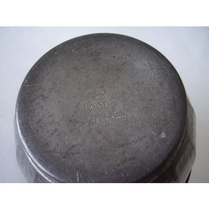 Vintage Art Deco 'Civic' Pewter Hammered Jug T Land & Son Pattern No: 1331