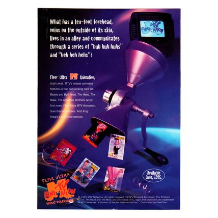 Card: MTV Animation 9 Promo Card Sheet - 1995
