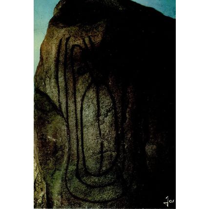 Prehistoric Grave Dolmen Megalithic Tomb Carnac French Postcard