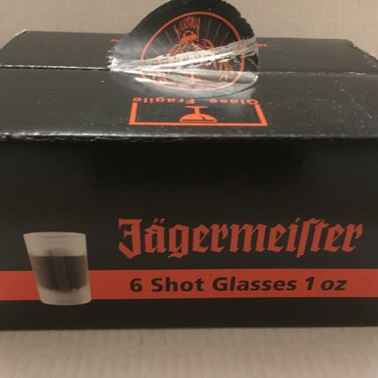 NEW Jagermeister Six Pack 1 Ounce Shot Glasses