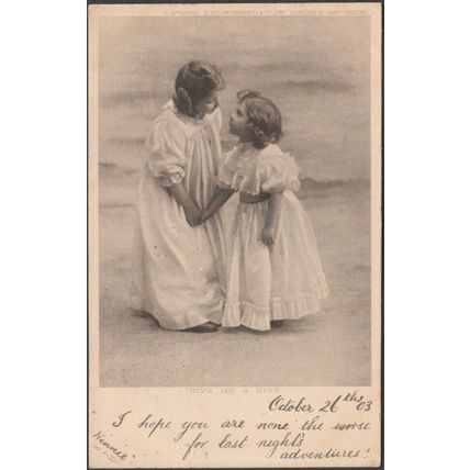 Give Me A Kiss, 1903 - Hildesheimer Postcard
