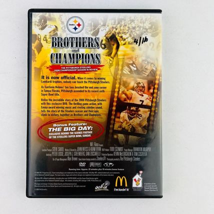 Pittsburgh Steelers 2008 Highlight DVD Brothers and Champions