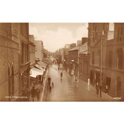 Main Street, Larne : a real photo-style postcard 553/105