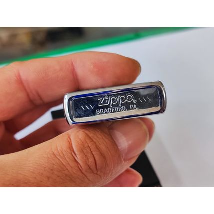 NEW Zippo Brushed Chrome Lighter Marlboro Cowboy Lasso 1984