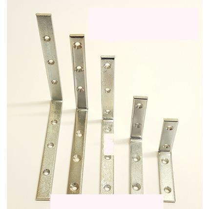 L Shape SMALL/LARGE STEEL RIGHT ANGLE BRACKET Corner Repair Brace Thickness 5mm