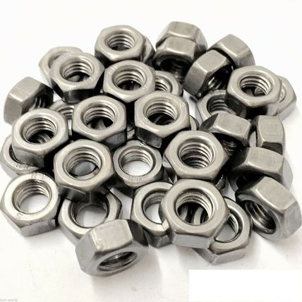 HIGH TENSILE SELF COLOUR HEXAGON FULL NUTS METRIC COARSE THREAD GRADE 8 DIN 934