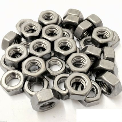 HIGH TENSILE SELF COLOUR HEXAGON FULL NUTS METRIC COARSE THREAD GRADE 8 DIN 934