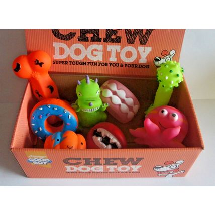 8 X SQUEAKY HALLOWEEN SPOOKY DOG TOYS BULK DOG PUPPY VINYL MEDIUM SQUEAKY TOYS