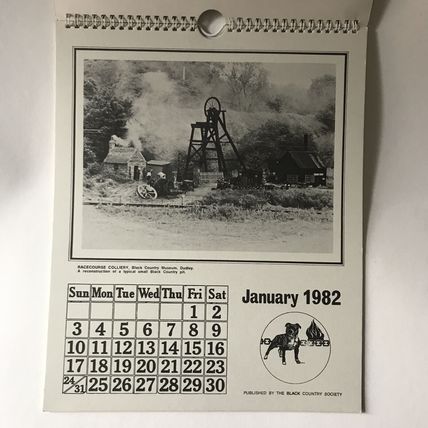 BLACK COUNTRY SOCIETY 1982 Calendar GC Okker Hill Power Station Cobbs Engine VG