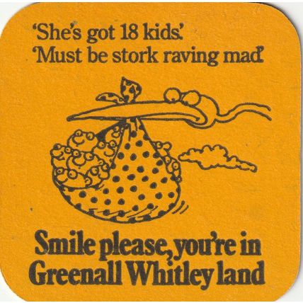 BEER MAT - GREENALL WHITLEY BREWERY - LOCAL BITTER - (Cat No 364) - (1976)