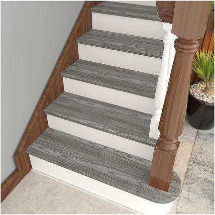 36 Pcs Grey Wood Effect Floor Self Adhesive Vinyl Tiles 90cm x 15cm Waterproof