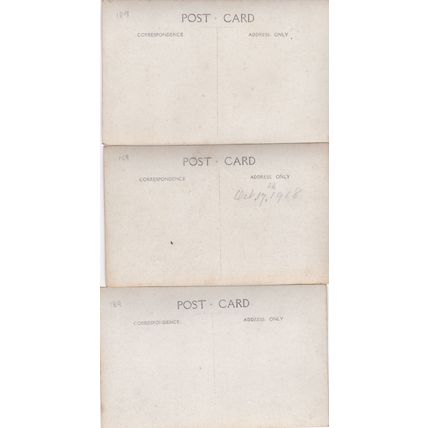 EC189 SOLDIER IN UNIFORM WEDDING. 3 CARDS. PRINTED POSTCARDS