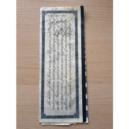 New York Central Railroad Company Mortgage Bond Trustee’s Certificate