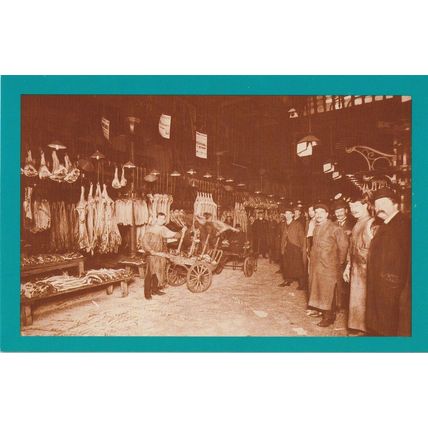 Postcard Smithfield Market c1912 London Meat Wholesaler Porter - Nostalgia