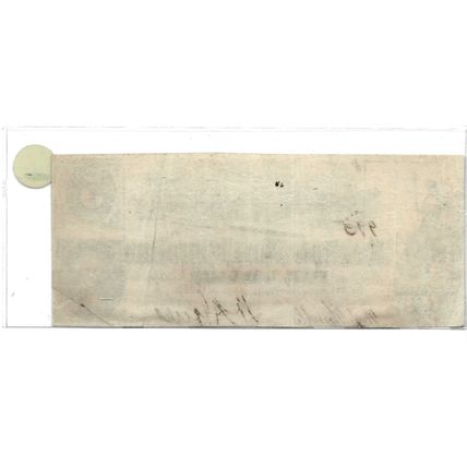 1863 The State of North Carolina Confederate $5.00 Bill XF/MT