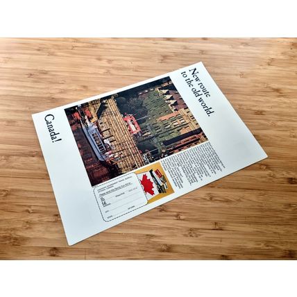 1966 Canada Tourism Ad, Travel Advertisement | Quebec Castle Photography
