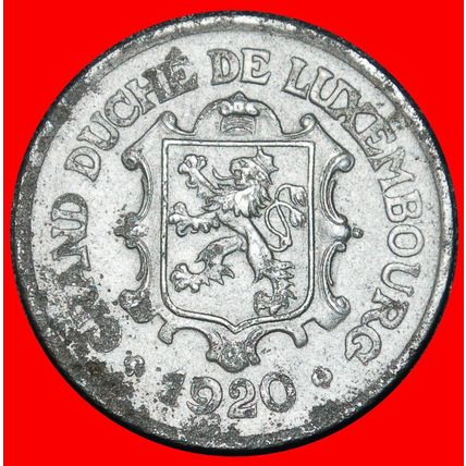Ⰶ GERMANY (1919-1922): LUXEMBOURG ★ 25 CENTIMES 1920! LION★LOW START★NO RESERVE
