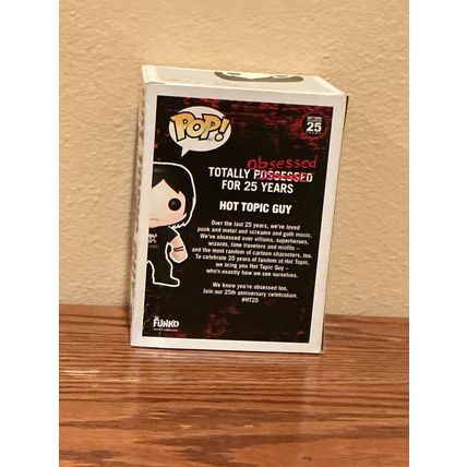 Funko Pop! Hot Topic Guy Exclusive Celebrating 25 Years Figure (Box & Protector)