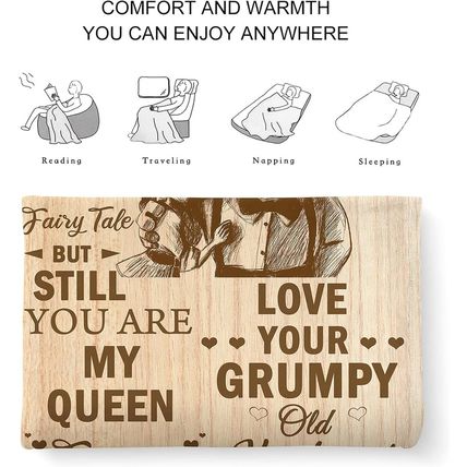 CENSIHER Gift for Wife from Husband to My Wife Blanket Wedding Anniversary Roman