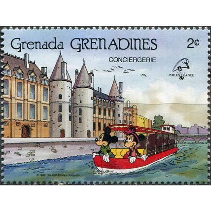 Grenada Grenadines. 1989. La Conciergerie - Mickey, Minnie (MNH **) Stamp