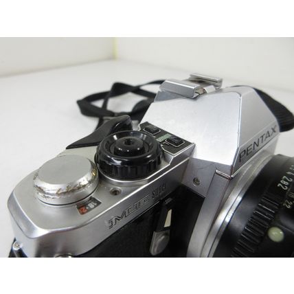 LOT of 2 Pentax ME Super 35mm SLR Cameras + Lens Minolta Bag AF200S Pentax Flash