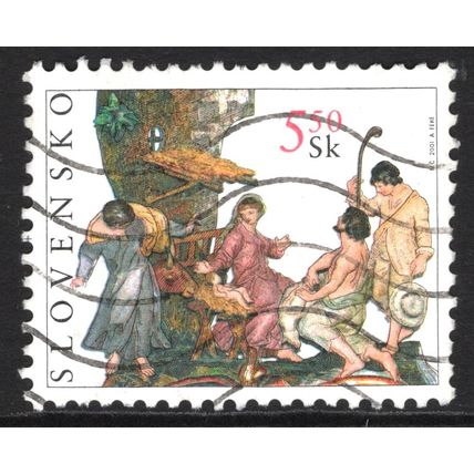 SLOVAKIA 2001: CHRISTMAS - 5.50Sk USED (G21)