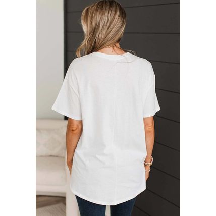 White 1776 USA Vintage Graphic T Shirt