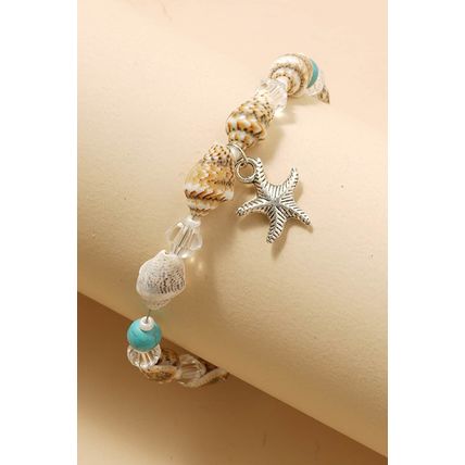 Conch Beaded Starfish Beach Anklet