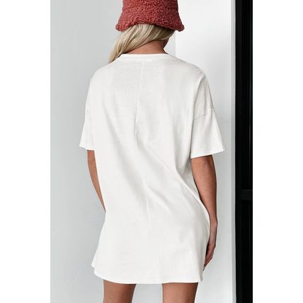White PUMPKIN SPICE Leopard Graphic Tunic T Shirt