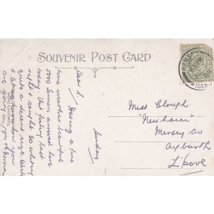EC992 RAMSEY -CLAUGHBANE WALK. PRINTED POSTCARD