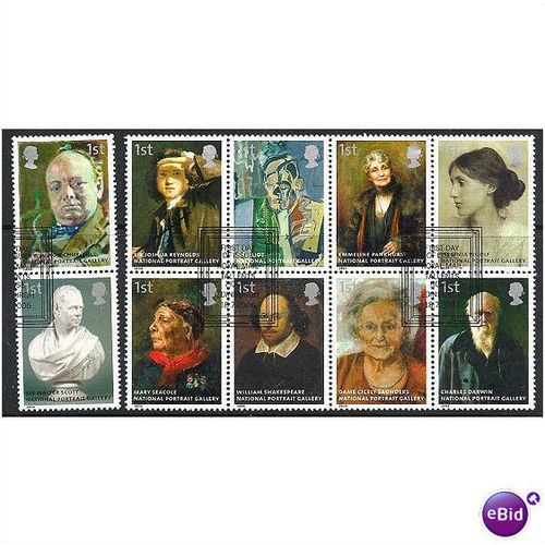 2006 Nat Portrait Gallery Set SG2640-49 Very Fine Used