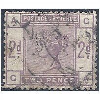 1883 SG189 2d Lilac Fine Used "GA"