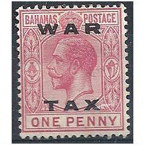 Bahamas 1919 SG103.1d Carmine WAR TAX Mounted Mint.