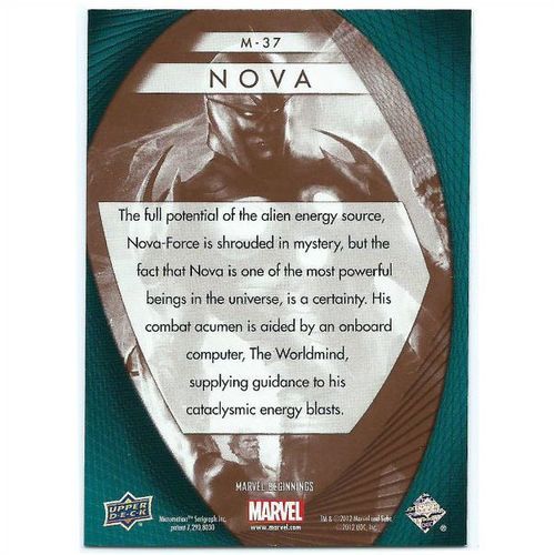 2012 Marvel Beginnings 2 Marvel Prime Micromotion - #M-37 - Nova