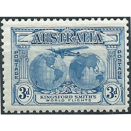 Australia 1931 SG122 3d Blue "POSTAGE" Mounted Mint .. ..