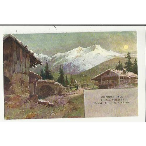 AUSTRIAN EXHIBITION 1906 Tyrolian Village Art Postcard (a)