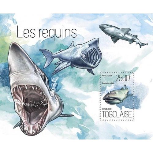 TOGO 2013 SHEET MNH SHARKS TIBURONES REQUINS HAIEN TUBAROES SQUALI MARINE LIFE A