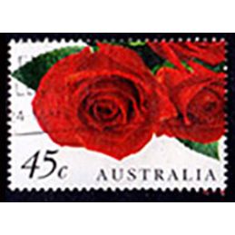Australia 1999 Flowers 45c Used Stamp. Roses