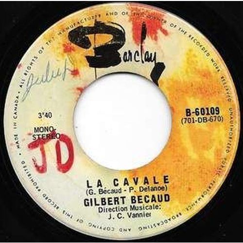 Gilbert Bécaud - Barclay # B-60109 - 7 pouces, 45 tours